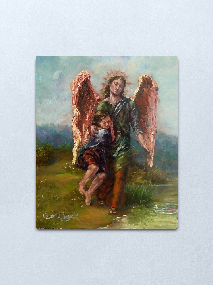 Archangel Raphael With Tobias Metal Print For Sale By 1cscheid Redbubble