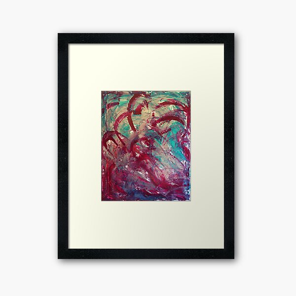 Social media mess 3 Framed Art Print