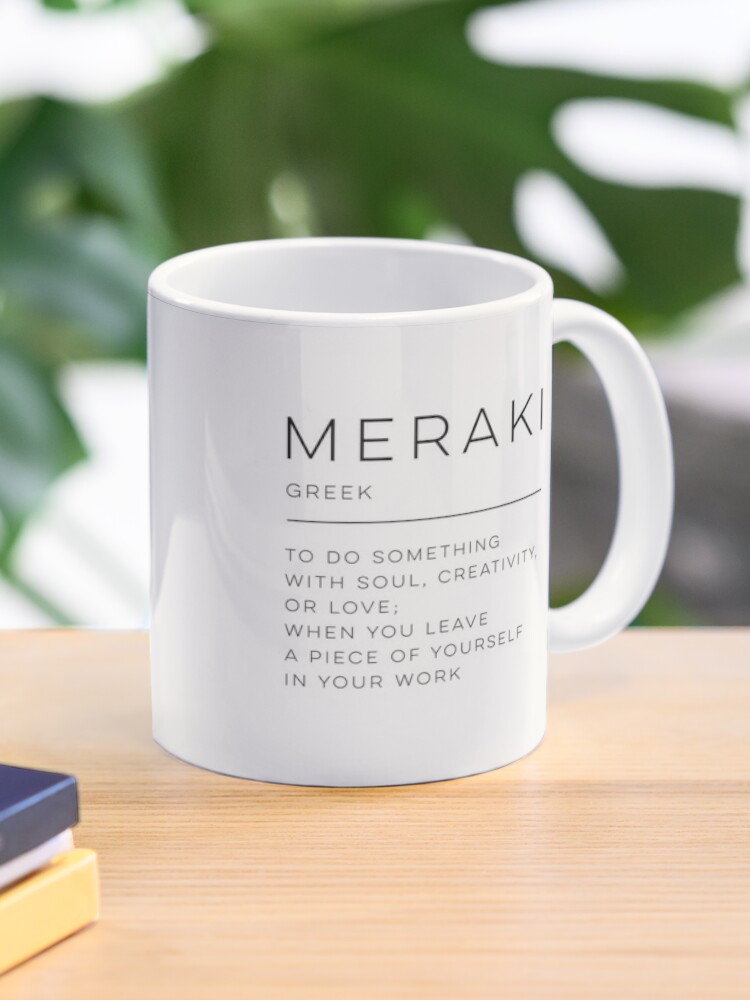 Meraki definition, Creativity Unique Words Dictionary Coffee Mug