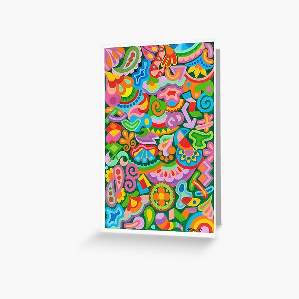 Free Expression 02 - By RainbowArt Greeting Card