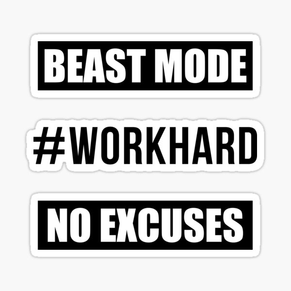 Motivational Workout Quotes Stickers for Sale