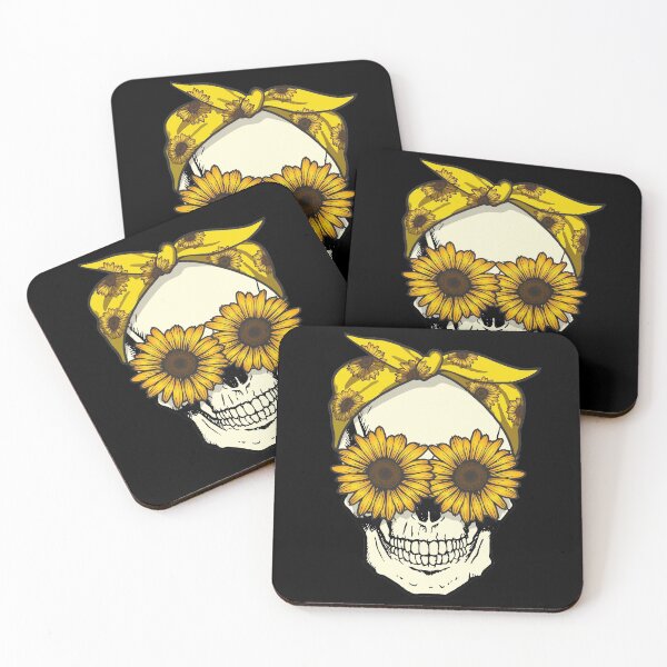 Item preview, Sunflower sugar skull wear bandana cute gothic graphic  designed and sold by alenaz.