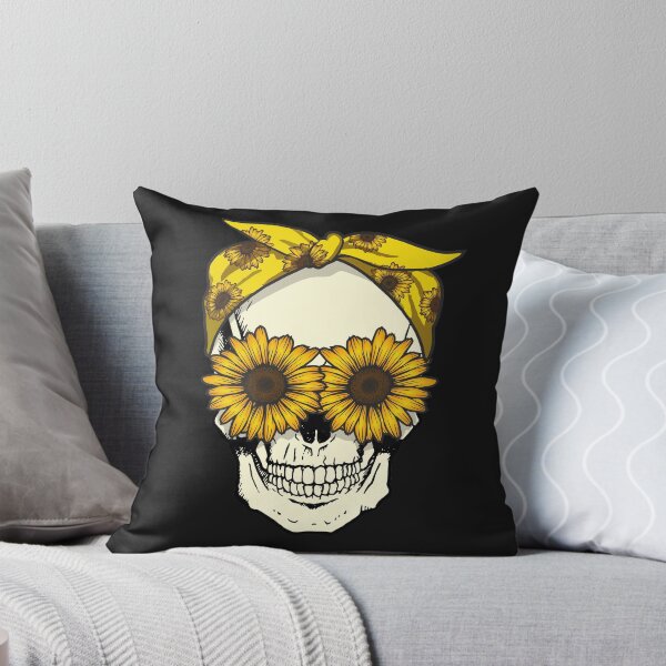 Item preview, Sunflower sugar skull wear bandana cute gothic graphic  designed and sold by alenaz.