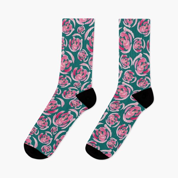 Item preview, Watercolour pink roses on turqoise designed and sold by susyrdesign.