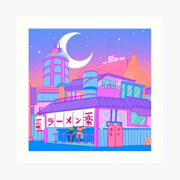 Ramen with Sensei Art Print