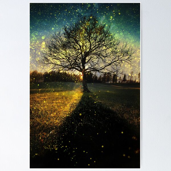 Item preview, Magical fireflies dreamy landscape designed and sold by Patrik Lovrin.