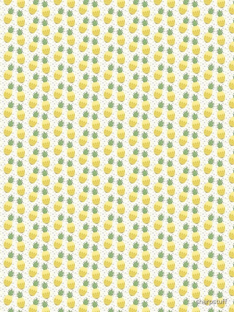 Thumbnail 3 of 3, Scarf, Tropical Pineapple Pattern designed and sold by sharpstuff.