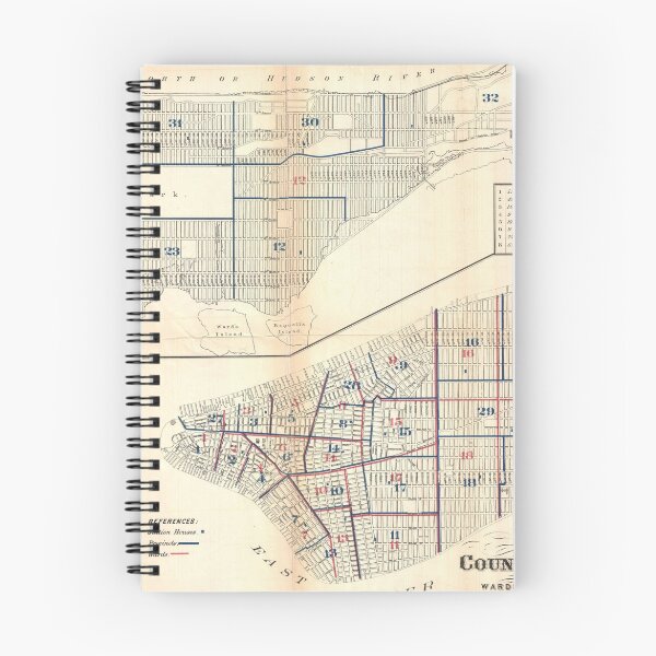 Item preview, Vintage Map of New York City (1871) designed and sold by BravuraMedia.