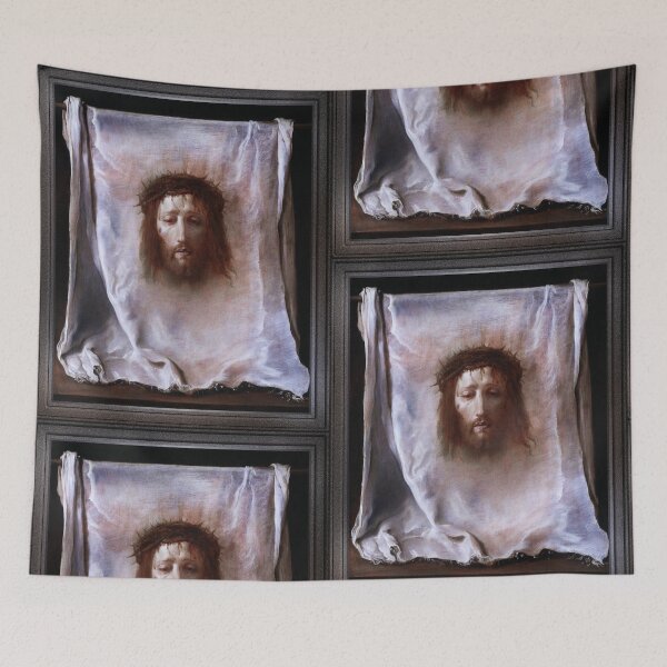 Item preview, The Veil of Veronica by Domenico Fetti Remastered Xzendor7 Classical Fine Art Old Masters Reproductions designed and sold by Xzendor7 Digital Art Creations.