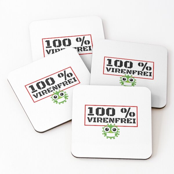 Item preview, 100% virus-free - against the virus! designed and sold by ArticaDesign.