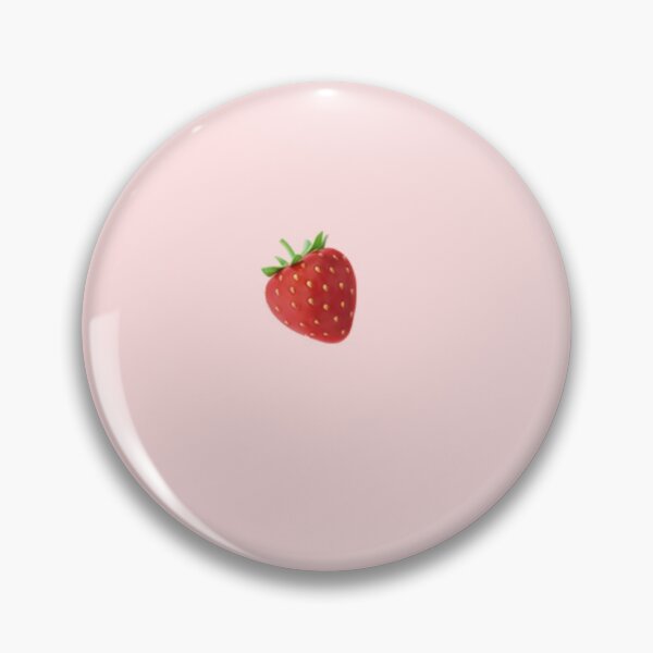 Item preview, pink strawberry background designed and sold by hannahsartworld.