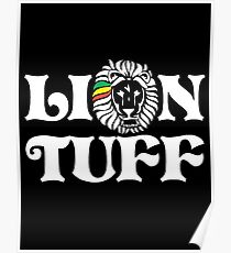 Lion Tuff HRZ WHT 2LN Poster