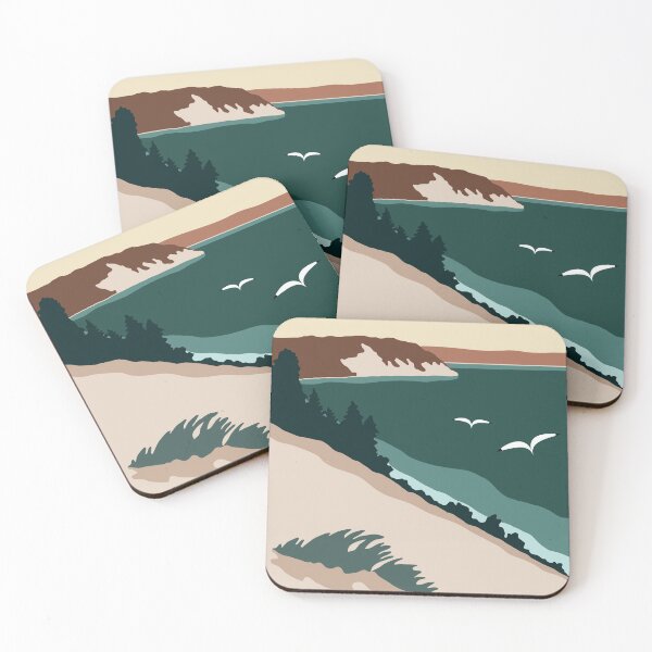Item preview, Minimalist Sleeping Bear designed and sold by GreatLakesLocal.