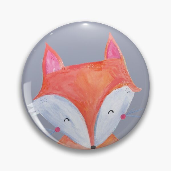 Item preview, Painted woodland fox on grey designed and sold by laura didthis.
