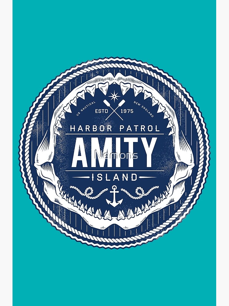 Amity Island Harbor Patrol Poster By Nemons Redbubble