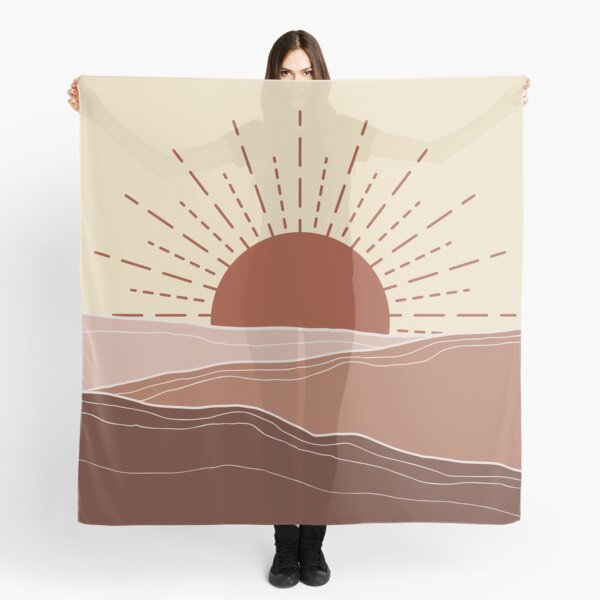 Minimalist Sunburst Scarf