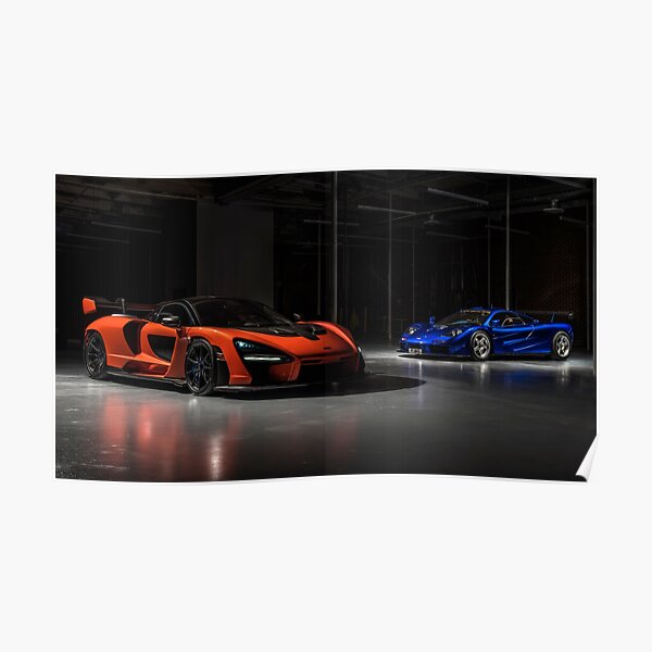 McLaren Senna and F1 Poster