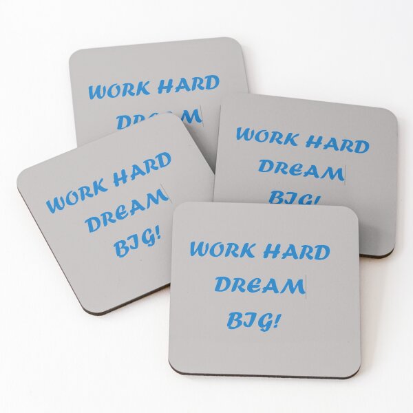 Item preview, Life Motivational Words: Work Hard-Dream Big!" designed and sold by MiraShop.