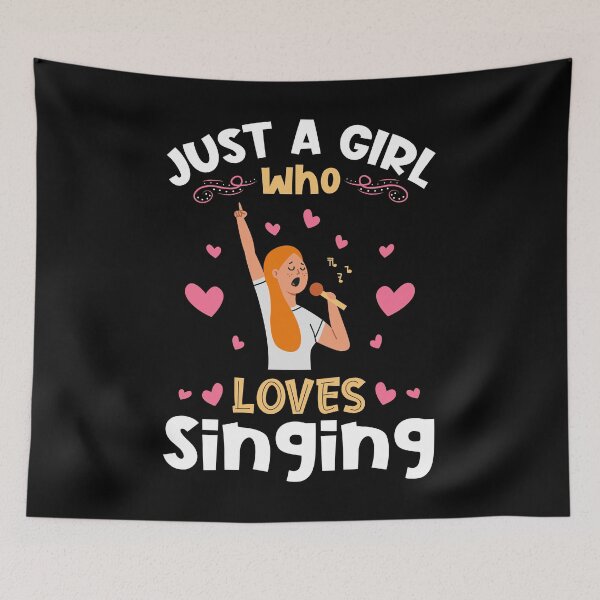 Item preview, Just a Girl who Loves Singing Singer designed and sold by Hananiah Merch.