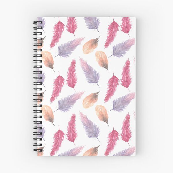 Item preview, Watecolor Feathers Pattern Purple Pink Peach designed and sold by SassAndHoney.