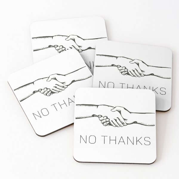 Item preview, No thanks handshake designed and sold by Yurii Novosad.