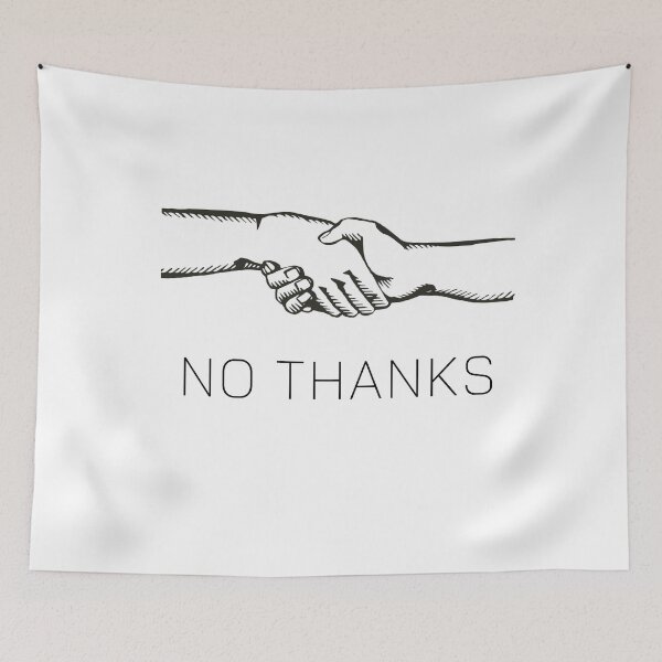 Item preview, No thanks handshake designed and sold by Yurii Novosad.