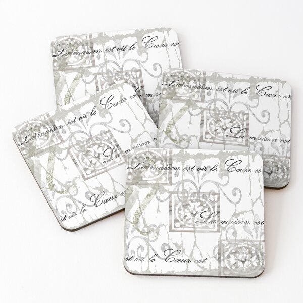 Item preview, French Script - Home is where the heart is designed and sold by Slh69.