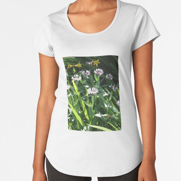 Summertime in Scotland - Premium Scoop T-Shirt