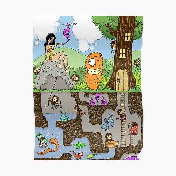 Furkini Atoll Forest Poster