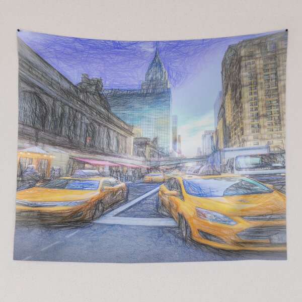 Item preview, New York Street Sketch designed and sold by Londonimages.