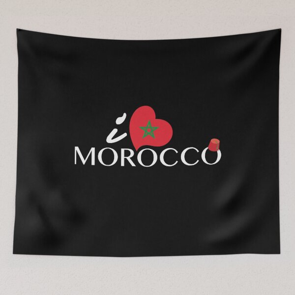 Item preview, I Love Morocco Flag Moroccan Hat Design designed and sold by Lighvision.