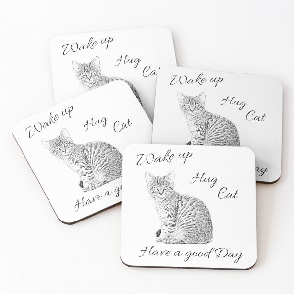 Item preview, Wake up - Hug Cat - Have a good day designed and sold by GNDesign.