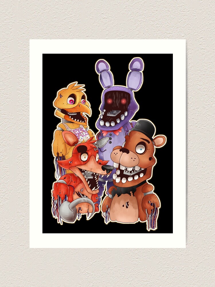 Withered foxy five nights at freddys 2 | Art Print