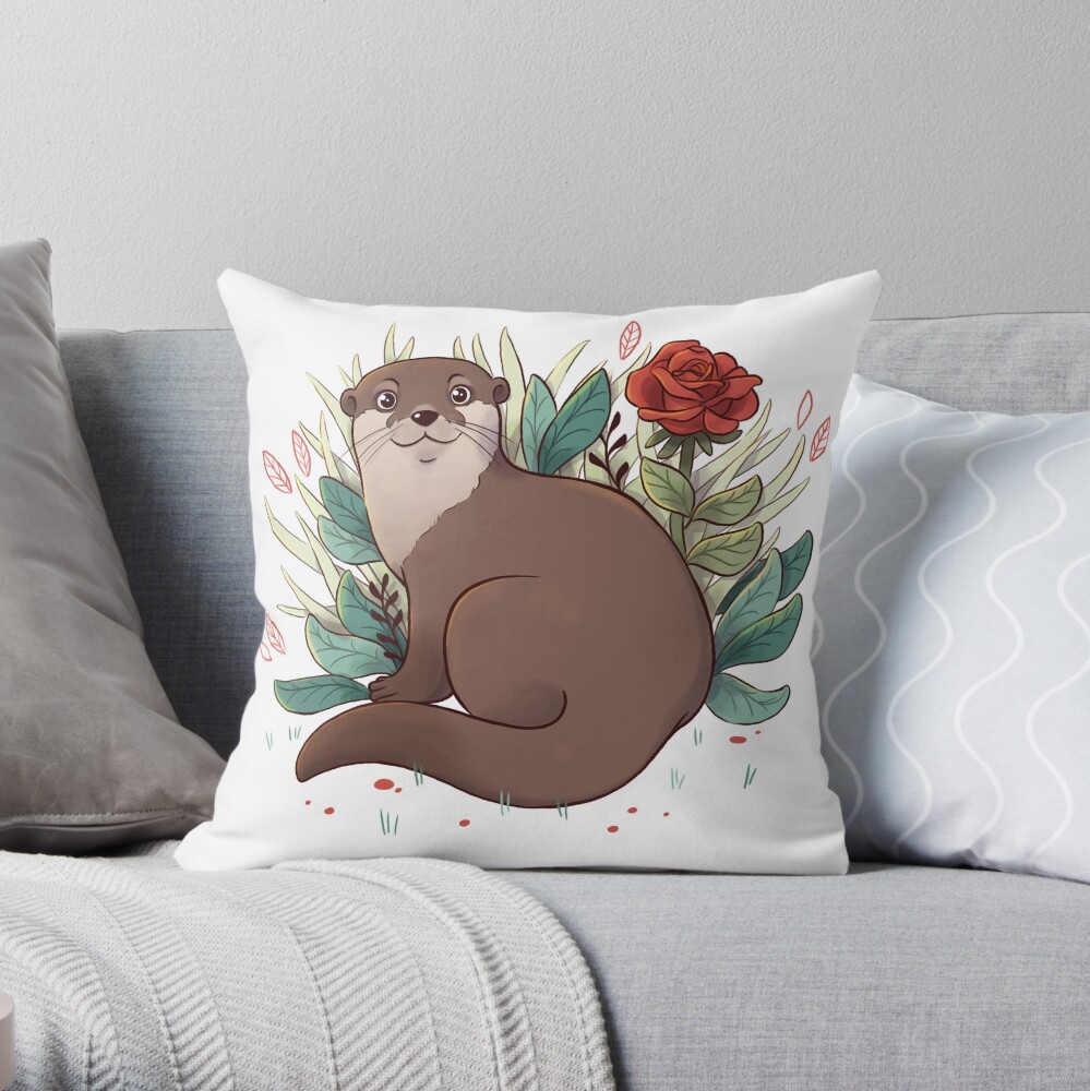 Otter Throw Pillow