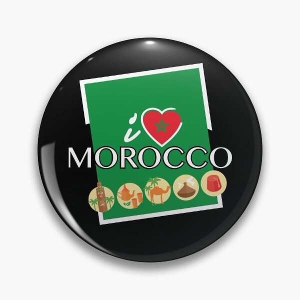 Artikelvorschau, Ich liebe Marokko, marokkanische Flagge, Maroc Design entworfen und verkauft von Lighvision.