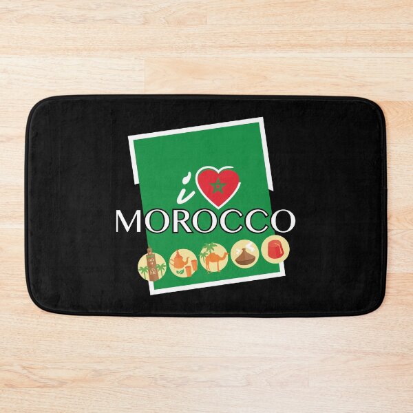 Item preview, I love Morocco, Moroccan Flag, Maroc Design designed and sold by Lighvision.