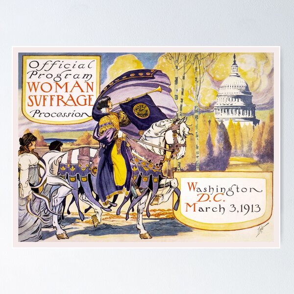 Item preview, 1913 Women's rights march Washington designed and sold by aapshop.