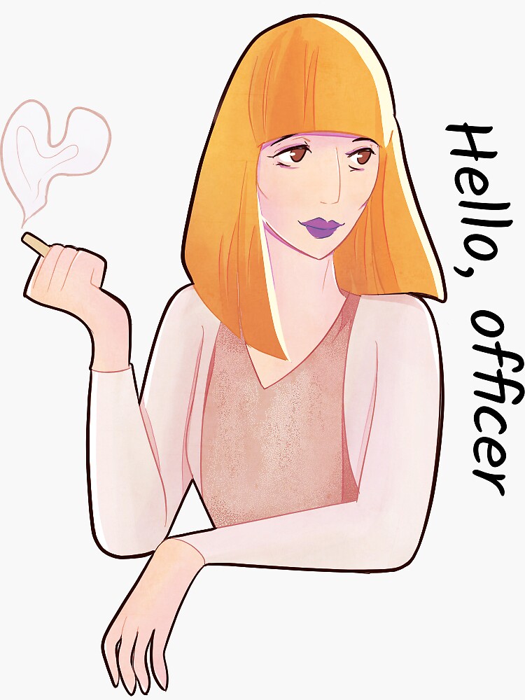 "Klaasje from Disco Elysium" Sticker by Capreola | Redbubble