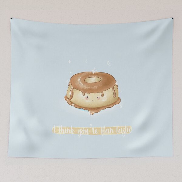 Item preview, I think you're flan-tastic flan pastries and desserts pun card designed and sold by AliciaBarten.