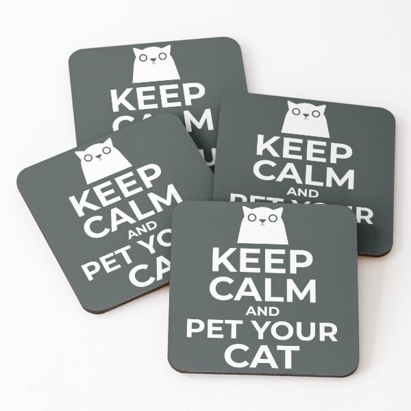 Item preview, Keep Calm and Pet Your Cat designed and sold by Blepster.