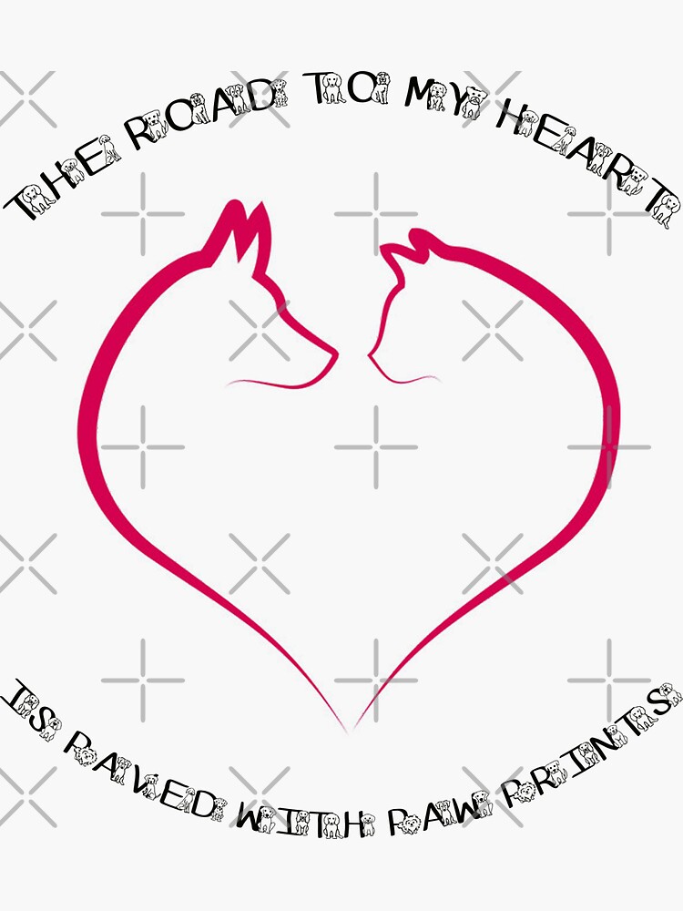 The Road To My Heart Is Paved With Paw Prints by bogitini