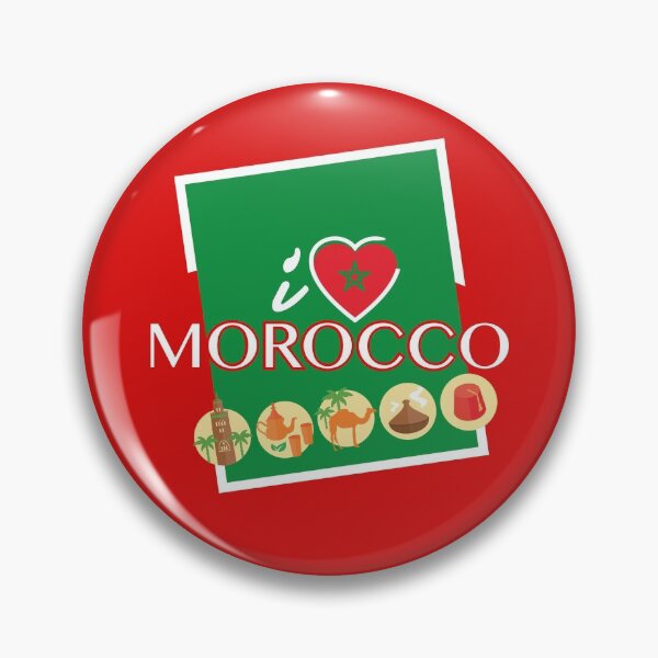 Artikelvorschau, Liebe Marokko, ich liebe Marokko, marokkanische Flagge, Maroc Design entworfen und verkauft von Lighvision.