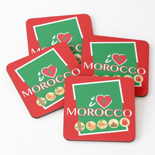 Artikelvorschau, Liebe Marokko, ich liebe Marokko, marokkanische Flagge, Maroc Design entworfen und verkauft von Lighvision.