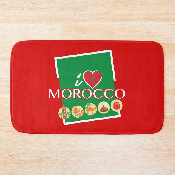 Item preview, Love Morocco, I love Morocco, Moroccan Flag, Maroc Design designed and sold by Lighvision.