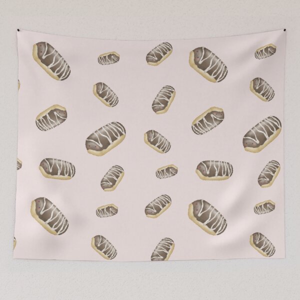 Item preview, Eclair pastry and dessert pattern 2 designed and sold by AliciaBarten.