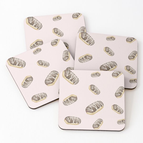 Item preview, Eclair pastry and dessert pattern 2 designed and sold by AliciaBarten.