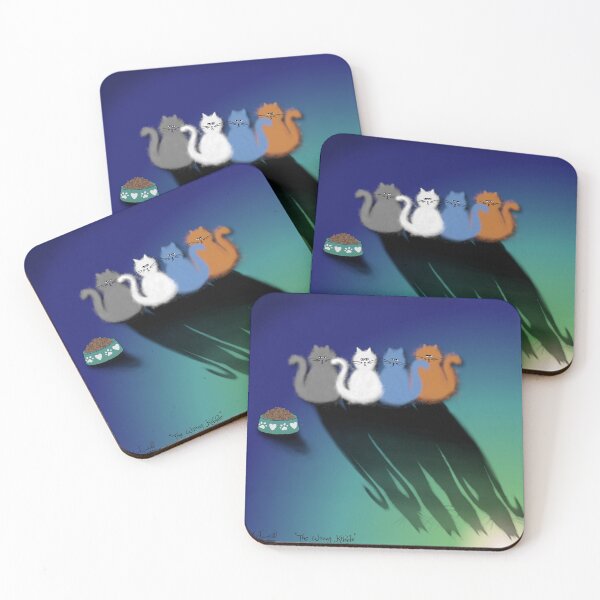Item preview, The Wrong Kibble - cute fluffy cats designed and sold by fairchildart.
