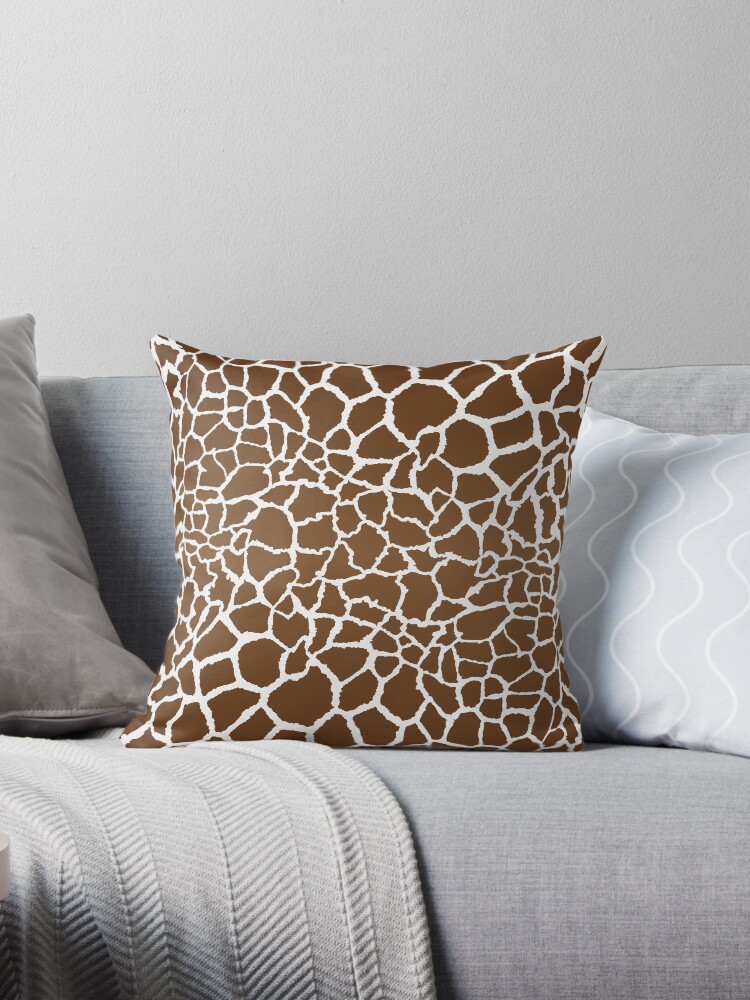 giraffe print cushion