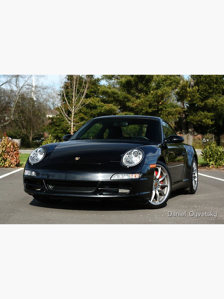 Discover Porsche 997 C2S - Black SAY "PETROL" Premium Matte Vertical Poster