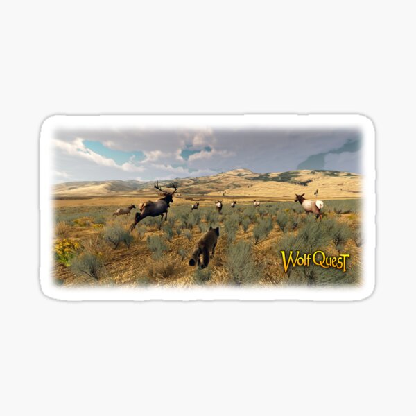 Hunting Elk Sticker